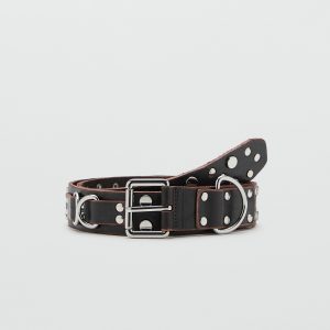 Stud leather belt