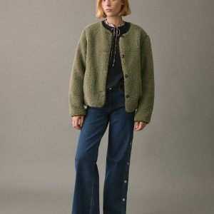 Shearling-effect jacket