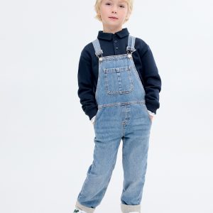 Denim cotton dungarees