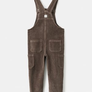 Corduroy cargo dungarees