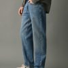 Straight cotton jeans