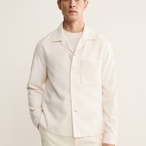 100% cotton overshirt with pockets