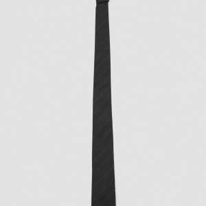 Striped wool-blend tie