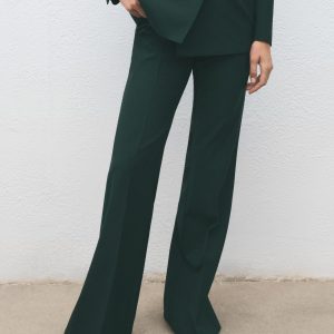 Flared suit pants
