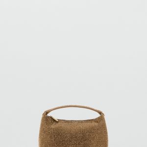 Handbag with rhinestones