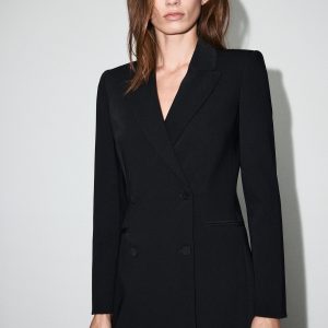 Double-breasted blazer-style dress