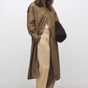 Suede leather shopper bag