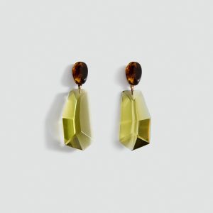 Mixed resin earrings