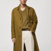 Relaxed-fit cotton trench coat