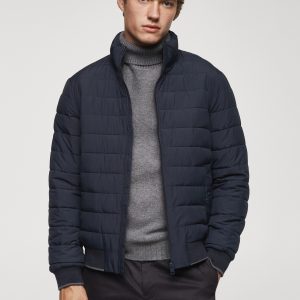 Ultra-lightweight water-repellent quilted anorak