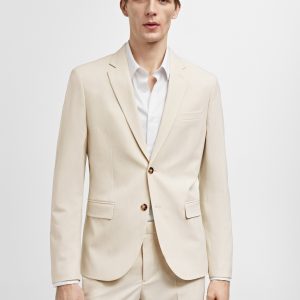 Super slim-fit suit jacket in stretch fabric