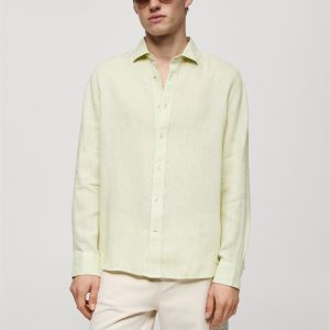 Classic fit 100% linen shirt