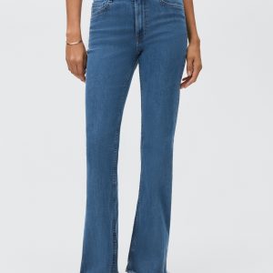 Frayed low-rise skinny jeans