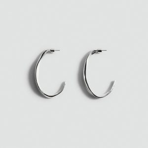Twisted hoop earrings