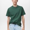 Regular-fit textured t-shirt