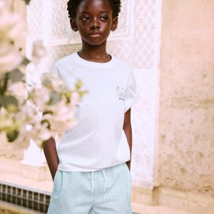 Seersucker striped swimsuit