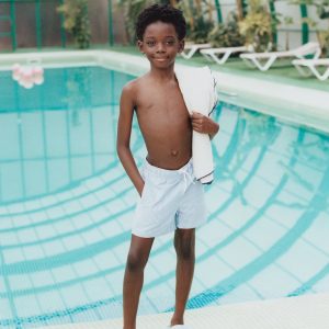 Multi-striped swimsuit