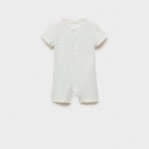 Striped bodysuit pyjamas