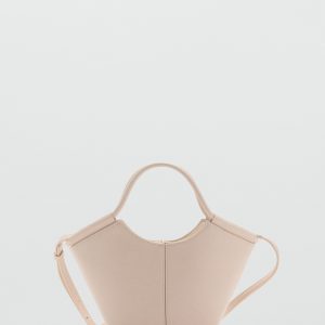 Mini shopper-style shoulder bag
