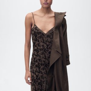 Devoré floral dress