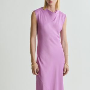 Satin midi dress