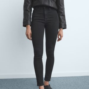 High-rise skinny jeans