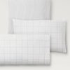 Cotton percale pillowcase with two-tone check 45x110 cm