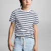 Striped cotton T-shirt