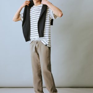 Cotton-linen jogger pants