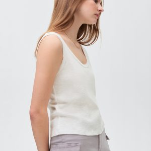 Cotton sleeveless t-shirt