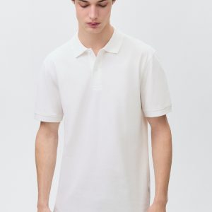 Cotton piqué polo shirt