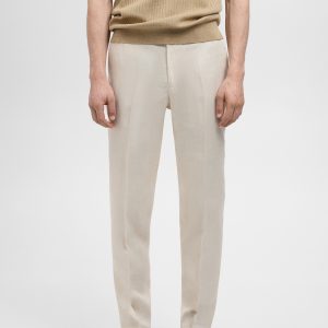 Amalfi 100% linen slim-fit suit pants