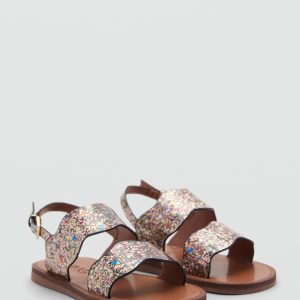 Sandals with glitter strap