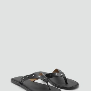 Studded leather sandals