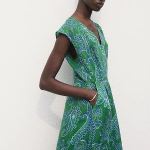 Ramie paisley dress