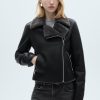 Jacket with shearling-effect lining