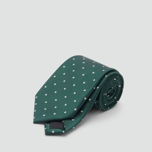 Polka-dot patterned tie