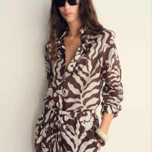 Printed cotton shirt