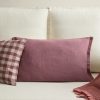 Two-tone linen cushion cover 40x60cm