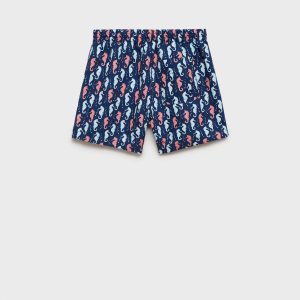 Seahorse-print swimsuit