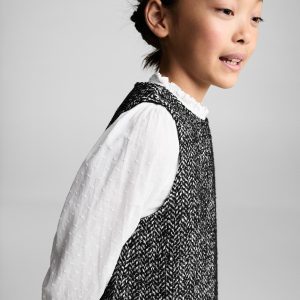 Spike stitch pinafore