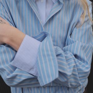 Regular cotton lyocell-blend shirt