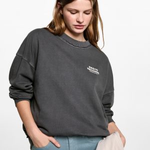 Distressed-effect sweatshirt