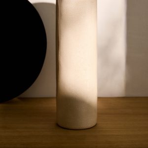 Stoneware cylindrical vase 30cm