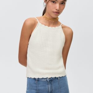 Straight-fit denim shorts