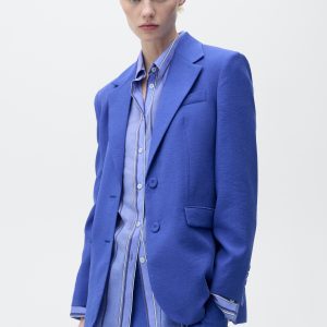 Structured suit blazer