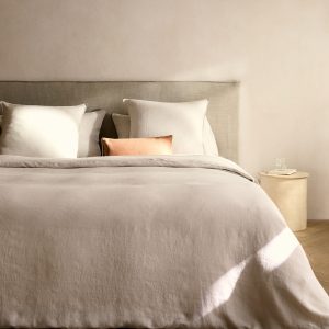 Washed linen duvet cover for 150/160 cm bed