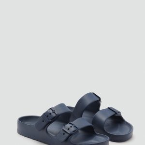 Flip-flops with buckle straps