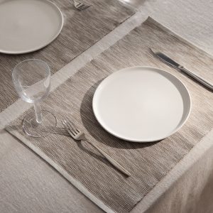 Cotton yarn-dyed melange placemat