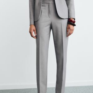 Straight suit trousers